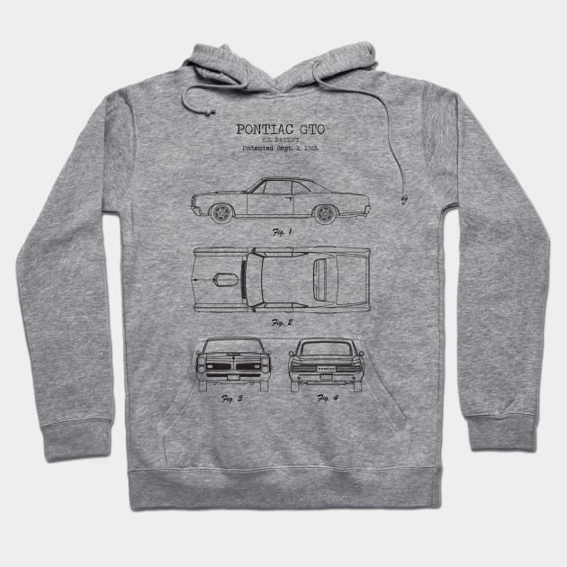 PONTIAC GTO Hoodie by Dennson Creative